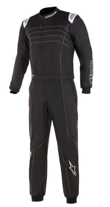 alpinestars-kmx-9-v3-kart-racing-suit-black/white_Front_image